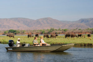 Boating from Chongwe River House